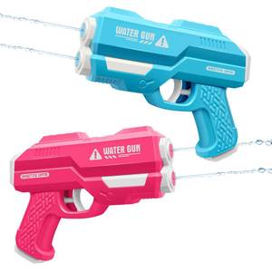 lot 12301 image: Dsmile Water Guns for Kids Adults, Outdoor Water Toys-2 Pieces Dual Nozzles Squirt Guns for Swimming Pool Beach Outdoor Water Toys