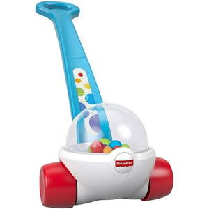 lot 13254 image: Fisher-Price Corn Popper  classic push-along toy with colorful popping balls for infants and toddlers ages 12 months and up