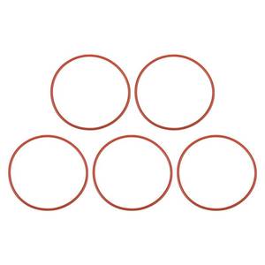 lot 14418 image: MECCANIXITY Silicone O Rings 3.3 ID, 3.54 OD, 18 Width Rubber Washers 50A Durometer VMQ Seal Gasket for Plumbing Faucets Pipe Repair, Red, Pack of 5