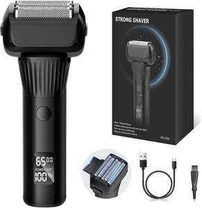 lot 14421 image: Electric Razor for Men, 2-Speed 5-Blade Electric Shavers for Men Face Cordless Rechargeable, Mens Foil Shaver Shaving Machine Wet Dry Mens Travel Razors for Man Close Shaving Face as Gift, Black (Wash Before Use)