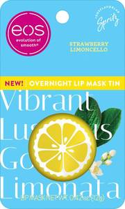 lot 14434 image: eos Limited Edition Overnight Lip Mask, Strawberry Limoncello �� Moisturizing Lip Treatment, For Dry Lips, Made with Squalane & Shea Butter, Cruelty-free, 0.42 oz