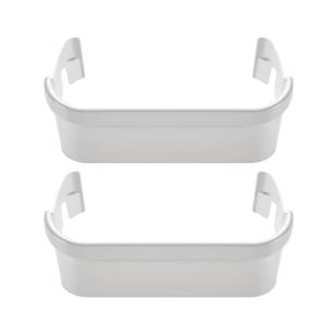 lot 14438 image: 240351601 Refrigerator Freezer Door Bin Side Shelf for Kenmore Frigidaire Refrigerator 240351607 891154 AP2115974 PS430027 AH430027 EAP430027, White (2 Pack)