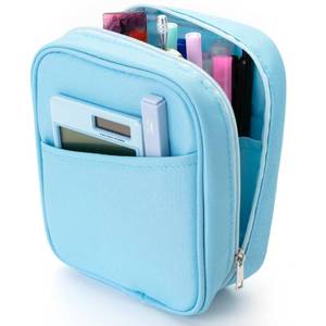 lot 14442 image: Mr. Pen - Large Capacity Blue Pencil Case, Standing Cute Pencil Pouch & Bag