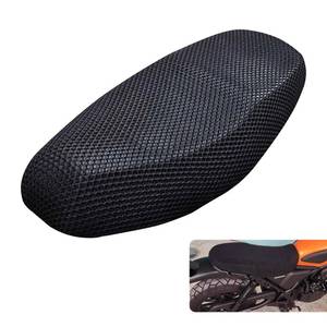 lot 14467 image: Hugwits Motorcycle Seat Cover, 37 x 24 Breathable Honeycomb Mesh Seat Cushion Cover, Full Cover Anti-Slip Protector Cushion, Universal Seat Protector for Motorcycle Scooter Moped (Black)