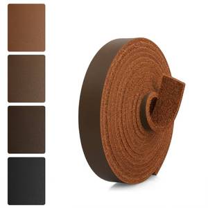 lot 14486 image: JinRuiKJ Top Grain Leather Strap - 12 Inch Wide 72 Inches Long Brown Leather Strips - Very Suitable for DIY Arts & Craft Projects, Traction Ropes, Bag Straps, Furniture Handles