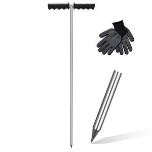 lot 19592 image: Soil Probe Rod,32-48 Septic Tank Probe Rod,Beseetop Pipe Probe Made of Stainless Steel with Insulated T Handle Heavy Duty Perfect for Locating Septic Tank Underground Pipe Gravel Gopher Runs
