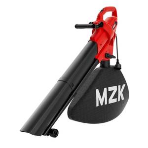 lot 19611 image: MZK 3 in 1 Electric Leaf Blower Corded, Leaf Vacuum and Leaf Mulcher, 460 CFM, 167 MPH Airflow, Corded Blowers with 40L Leaf Collection Bag for Yard, Garden