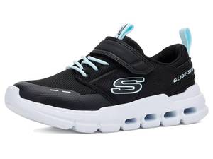 lot 19617 image: Skechers Girls Glide-Step Flow Sneaker, Black, 12 Little Kid