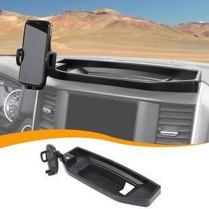 lot 19642 image: Hoolcar for Ram Dash Phone Holder Dashboard Cellphone Phone Mount with Storage Tray Box Compatible with Dodge Ram 2018-2023 Interior Accessories