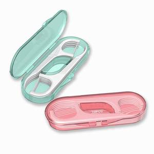 lot 20359 image: Setaria Viridis Flosser Dispenser Dental Floss Case Travel Floss Professional Toothpicks Sticks with Travel Case Superfine Floss Picks Dental Picks for Teeth Cleaning