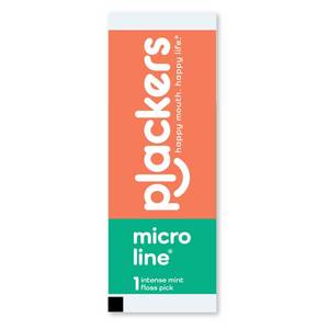 lot 20367 image: Plackers� Micro Line� Floss Picks - Intense Mint, Floss Fiber Made Without PTFE, 500 Count (Not All Pieces Guaranteed)