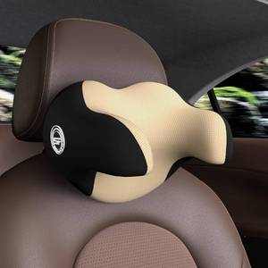 lot 20370 image: Really Helpful Car Headrest Pillow, Car Neck Pillow for Sleeping with Adjustable Strap, 100% Memory Foam & Breathable Removable Cover, Ergonomic Design - Softness Travel Car Pillow(Beige, 1PC)