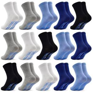 lot 20371 image: SkiBeaut 15 Pairs Kid Boy Socks, Little Boy Girl Gripper Non Slip Toddler Grips Crew Kid Anti Skid Slippers Children House Socks for 7-10 Years