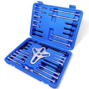 lot 20386 image: Thorstone 46pcs Harmonic Balancer Puller Set, Steering Wheel Flywheel Crankshaft Pulley Puller,Blue
