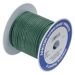 lot 20387 image: Ancor 111310 Marine Grade Electrical Tinned Copper Battery Cable (8-Gauge, Green, 100-Feet)