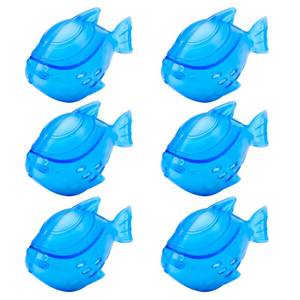 lot 20392 image: Funmit Humidifier Cleaning Fish, 6 Pack Humidifier Cleaner for Humidifiers and Fish Tanks, Purifies Water, Prevents Hard Water Build-Up, Reduces Scale, Blue