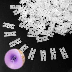 lot 20393 image: 100pcs H-Shape Balloon Clips - Plastic Balloon Sealing Ties for Wedding, Party & Holiday Decorations - Balloons Tying Tool for Christmas, Wedding, Birthday, Baby Shower, Events(Clear)