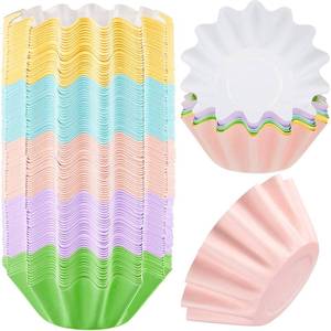 lot 20423 image: Boao Wax Melt Liners Reusable Leakproof for Any Wax Cubes Waxes Warmer Containers Cups for Scented Candle Plug in Warmers Electric Waxes Melters Burner(Pink, Blue, Green, Yellow, Purple,100 Pieces)