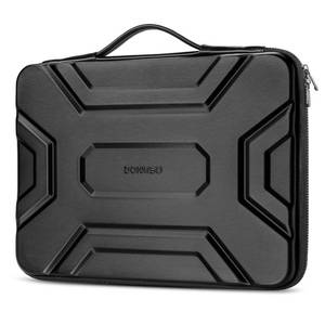 lot 20427 image: DOMISO 14 inch Laptop Sleeve with Handle, Shockproof & Waterproof EVA Protective Laptop case, Hard Laptop Sleeve for 14 HP Dell Asus Lenovo Laptop, Black