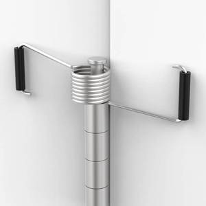 lot 20468 image: Aifeier ET 5 Pcs Butterfly Spring Door Closer Self-Closing, Stainless Steel Spring Hinge Door Closer Automatic Door Springs with Rubber Bumpers, Fits on Most Door Butt Hinge Pins