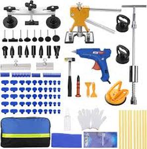 lot 11304 image: Car Dent Repair Kit with Tools and Instructions