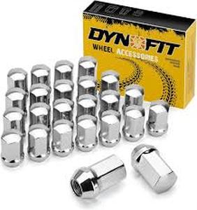 lot 11333 image: DynoFit M14x1.5 OEM Lug Nuts Set Silver 20pc
