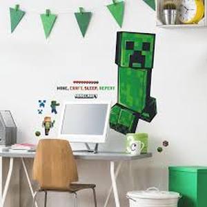 lot 12335 image: Minecraft Creeper Wall Decal Sticker Set