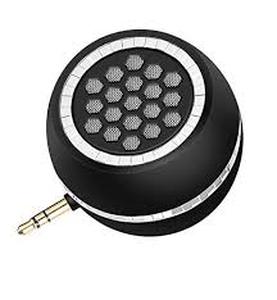 lot 14426 image: K-Tech Mini Portable Speaker, 3W Line-in Phone Speaker with 3.5mm AUX Audio Interface, Plug and Play for iPhone, iPad, iPod, Tablet, Smartphone