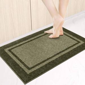 lot 1035 image: anllugs Kitchen Rugs 24 x 36, Non-Slip Machine Washable Kitchen Runner Rugs Floor Mats, Absorbent Comfort Standing Mats for Kitchen, Sink, Laundry and Hallway, Budding Green & Sage Green
