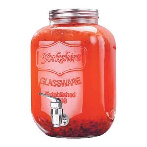 lot 1036 image: Glass Drink Dispenser 3.8L,Water Dispenser with Tap, Drink Dispenser for Party & Outdoor Use, Jug for Water, Juice,(BBQ, Picnic, Garden Party Essentials)