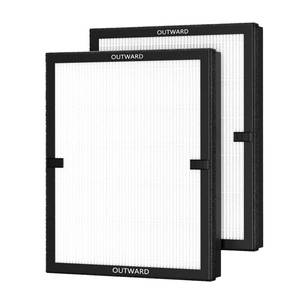 lot 1071 image: 2 Pack E-200 True Filter Compatible with LUNINO Air Purifier, 3-Stage Filters for Large Rooms up to 1740 Sq.Ft, Traps 99.97% of Dust Smoke Hair Pollen