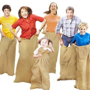lot 1972 image: CWLAKON 6 Pack Large Burlap Potato Sack Race Bags for Kids Adults, Field Day Family Reunion 4th of July Easter Halloween Game, Outdoor Camping Picnic Birthday Party Outside Yard Lawn Carnival Games