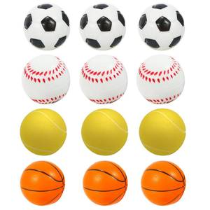 lot 2062 image: Mini Sports Balls 2.0 inch for Kids Small Foam Balls for Toddlers Baby with Soccer Ball,Basketballs,Tennis ,Baseballs Foam Stress Balls Party Favor Outdoor Play Toy Gift. (12 Mix Balls)