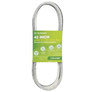 lot 2067 image: GX20072 Mower Deck Belt for John Deere 42 inch D105 D110 D130 E100 L100 L110 L118 L120 L130 LA105 LA115 S100 100 Series Lawn Mower GY20570 - Aramid Deck Belt, 12 X 104