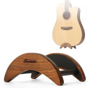 lot 2361 image: Acoustic Guitar Stand, Clip-On Self-Standing Solid Wood Guitar Stand, Portable Lightweight Guitar Stand Floor, Guitar Holder for Travel and Stage, Gift for Acoustic, Classic and Folk Guitar M-Size