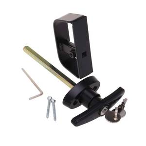 lot 2370 image: StartFine 4� T-Handle Shed Door Lock Handle with Lock Keyed Alike Garage t Handle Shed Latch Hardware Locking Handle 4.5 T-Handle Lock with 4 Keys & 1 Allen Wrench 1kit