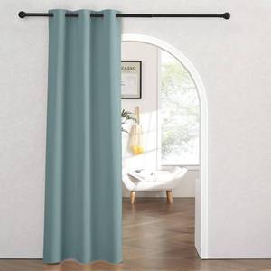 lot 2376 image: RYB HOME Temporary Doorway Curtains Blackout Privacy Room Divider Curtains Portable Drapes for Closet Wall Panel for Bedroom Living Room Dining Basement Window, W 60 x L 84 inches, Dusty Blue