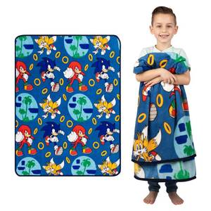 lot 2445 image: Franco Kids Bedding Super Soft Plush Throw Blanket, 46 in x 60 in, Sonic The Hedgehog, Anime