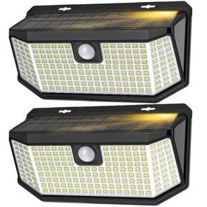 lot 2448 image: Aootek Solar Lights Outdoor 182 LEDs 2500Lm Solar Motion Sensor Lights IP65 Waterpro of with Wide Anglefor Patio Garden Garage Yard Front Door(2pack)