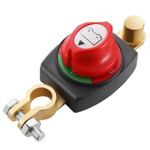 lot 2453 image: Zieichy Top Post Battery Disconnect Switch, 12-48 V Battery Disconnect Switch Disconnect Isolator for Car, Marine, Boat, RV, Negative OnOff