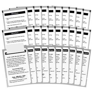 lot 2455 image: StreytoTek 30 Pcs 60622 Cleaning Card Compatible with LabelWriter 450 550 4XL 5XL Label Printer, CR80 Dual Side Cleaning Sheets, Fits for POS Systems, Card Readers