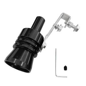 lot 2458 image: Exhaust Whistle, Aluminum Alloy Sound Whistle Exhaust Muffler Sound Booster, Car Roar Maker Tail Pipe Whistle, Car Blow off Valve Tip Simulator Whistler(Black, XL)