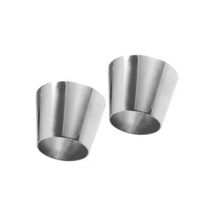 lot 2474 image: Partuto Car Mandrel Exhaust Bend Elbow Pipe 304 Stainless Steel Concentric Reducer 2.5 OD to 3.5 OD 2pcs Replacement