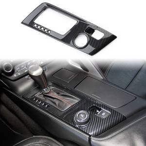 lot 2479 image: Carbon Fiber Look Control Gears Panel Protective Cover molding Trims Accessories for 2014 2015 2016 2017 2018 Chevrolet Corvette C7 (Automatic Gear)
