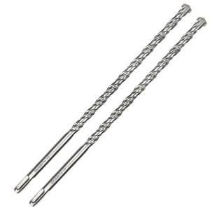 lot 2482 image: 2-Pack SDS Plus Masonry Drill Bits 12 Inch x 12 Inch Long Rotary Hammer Drill Bits Carbide Tipped for Concrete Brick Cement Stone Block.