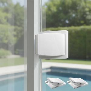 lot 2486 image: Sliding Door Lock Child Security 2-Pack for GlassPatio Doors, Windows & Closets, 3-Second No-Tools Installation, Durable Childproof Safety Lock for Lasting Protection - Baby to Kid Safety Age 0-4