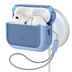 lot 2494 image: ESR for AirPods Pro 3 Case, Compatible with AirPods Pro Case 3rd Generation (2025), Compatible with MagSafe, Full Drop Protection Cover with Lanyard, Navy Blue