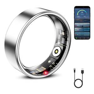 lot 2496 image: Mirlray Smart Ring for Women & Men, Smart Ring Health Tracker, Blood Oxygen & Heart Rate Monitor, Long Lasting Battery Sleep Ring, Waterproof Fitness Ring (Silver, 10)