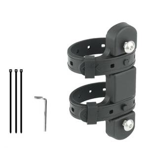 lot 4356 image: SUKOUSRAM Bike Bottle Cage Mount Water Bottle Mounting Base,Soft Silicone Adjustable Cage Mount,Water Bottle Cage Mount Bracket for MTB Road Mountain Bicycle,Black