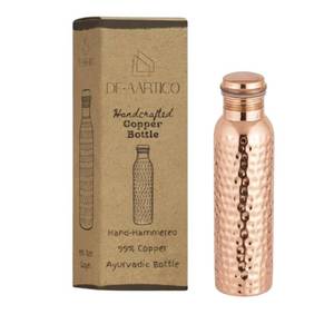 lot 4362 image: DE-AARTICO Copper Water Bottle - 34 Oz Extra Large - A Hammered Ayurvedic Pure Copper Vessel For Drinking - Drink More Water, Lower Your Sugar Intake And Enjoy The Health Benefits Immediately
